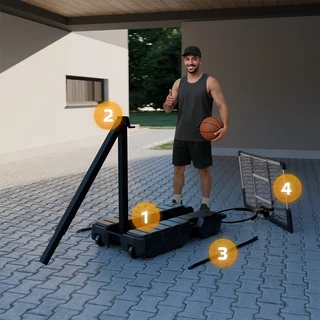 Zložljiv koš za košarko inSPORTline Tifton