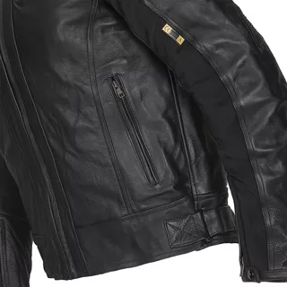Moška usnjena moto jakna W-TEC NF-1121 - črna
