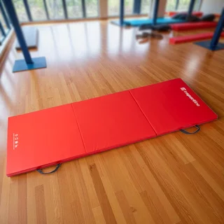 Zložljiva gimnastična blazina inSPORTline Trifold 180x60x5 cm - rdeča