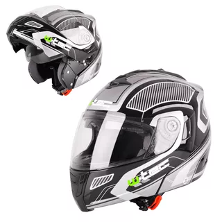 Moto čelada W-TEC NK-839 - S-Cape White Red