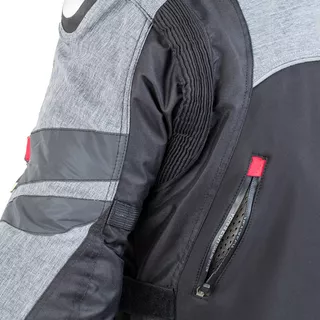 Moška moto bunda W-TEC Tomret NF-2220 - črna-siva
