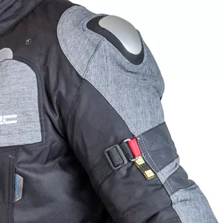 Moška moto bunda W-TEC Tomret NF-2220 - črna-siva