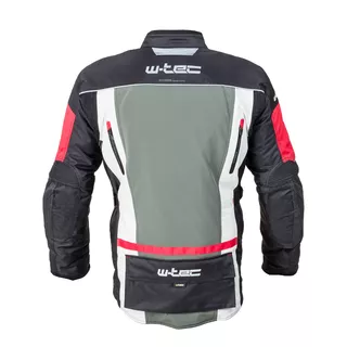 Moška moto jakna W-TEC Wigstein NF-2209 - černo-khaki-červená