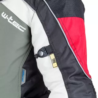 Moška moto jakna W-TEC Wigstein NF-2209 - černo-khaki-červená