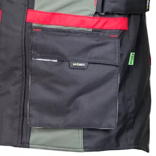 Moška moto jakna W-TEC Wigstein NF-2209 - černo-khaki-červená