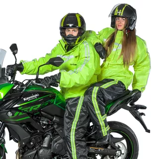 Moto dežna jakna W-TEC Rainy - fluo rumena
