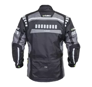 Moška moto bunda W-TEC Burdys GS-1613 - črna-siva
