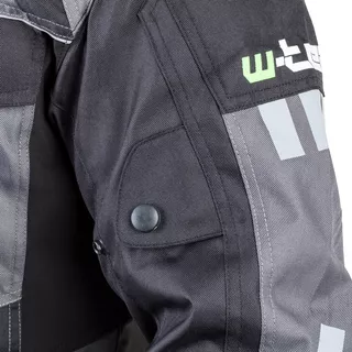 Moška moto bunda W-TEC Burdys GS-1613 - črna-siva