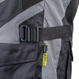 Moška moto bunda W-TEC Burdys GS-1613 - črna-siva