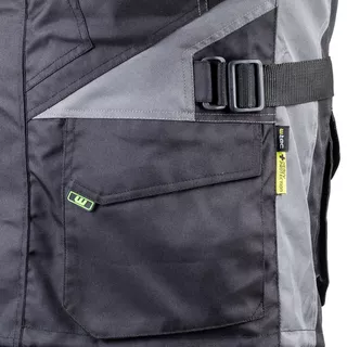 Moška moto bunda W-TEC Burdys GS-1613 - črna-siva