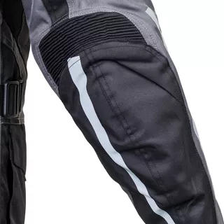 Moška moto bunda W-TEC Burdys GS-1613 - črna-siva