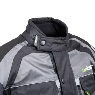 Moška moto bunda W-TEC Burdys GS-1613 - črna-siva