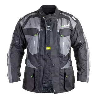 Moška moto bunda W-TEC Burdys GS-1613 - črna-siva