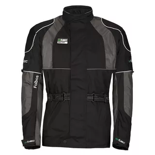 Moto bunda W-TEC Foibos PLUS - črna-siva