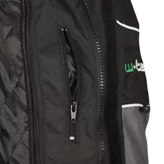 Moto bunda W-TEC Foibos PLUS - črna-siva