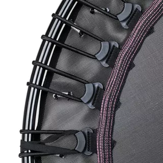 Trampolin z držalom inSPORTline Cordy 114 cm brez vzmeti - roza