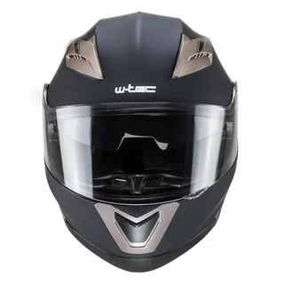 Preklopna moto čelada W-TEC Pezzon - belo-bronasta
