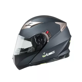 Preklopna čelada W-TEC YM-925 - Pure Matt Black