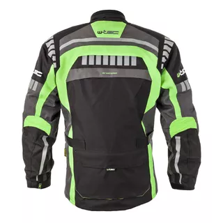 Moška moto bunda W-TEC Burdys GS-1613 - črna-siva
