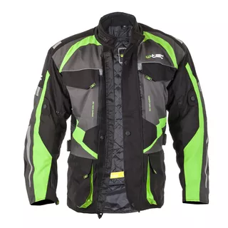Moška moto bunda W-TEC Burdys GS-1613 - črna-siva