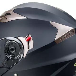 Preklopna moto čelada W-TEC Pezzon - belo-bronasta