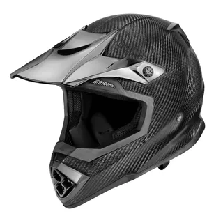 Motokros čelada W-TEC Crosscomp - karbon mat - karbon lesk