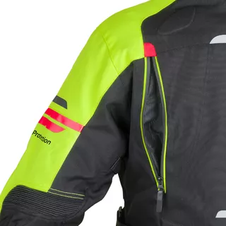 Moto jakna W-TEC Ventura - črna-fluo rumena