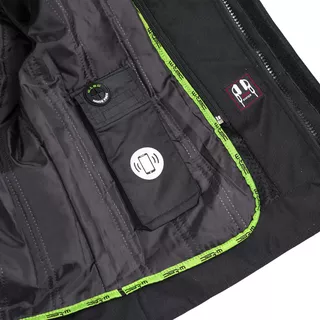 Moto jakna W-TEC Ventura - črna-fluo rumena