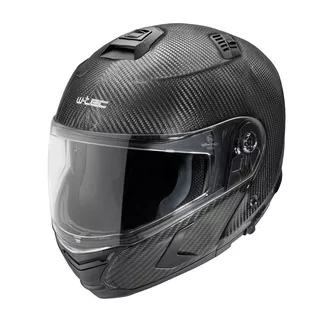 Preklopna moto čelada W-TEC Tensiler - karbon lesk