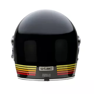 Moto čelada W-TEC Cruder Bismar - črno-rdeča-rumena