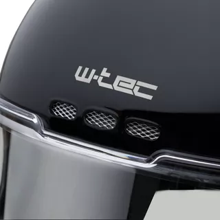 Moto čelada W-TEC Cruder Bismar - črno-rdeča-rumena