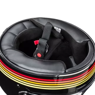 Moto čelada W-TEC Cruder Bismar - črno-rdeča-rumena