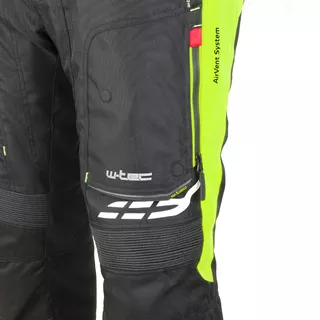 Ženske moto hlače W-TEC Spirital Lady - črna-fluo rumena