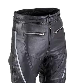 Usnjene moto hlače W-TEC Vilglen - črna