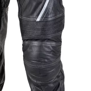 Usnjene moto hlače W-TEC Vilglen - črna