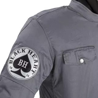 Moška moto jakna W-TEC Black Heart Garage Built Jacket - temno siva