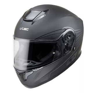 Moto čelada W-TEC Yorkroad Solid - Black Grey Matt - Black Grey Matt