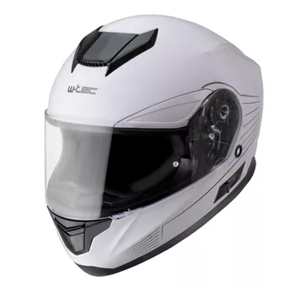 Moto čelada W-TEC Yorkroad Solid - Black Grey Matt - White Grey Glossy