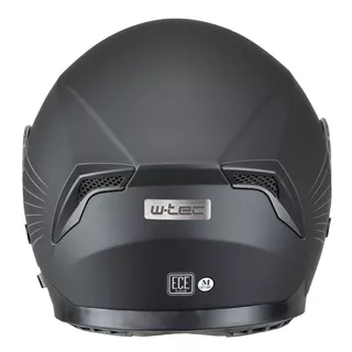 Moto čelada W-TEC Yorkroad Solid - Black Grey Matt
