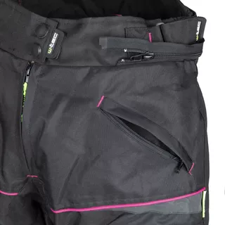 Ženske moto hlače W-TEC Propant Lady - črna -roza