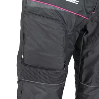 Ženske moto hlače W-TEC Propant Lady - črna -roza