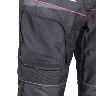 Ženske moto hlače W-TEC Propant Lady - črna -roza