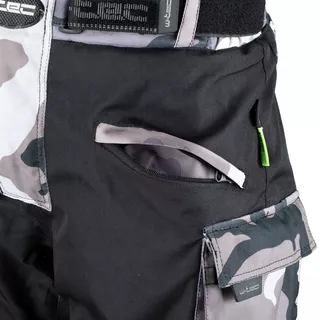 Moto hlače W-TEC Kaamuf - Črna camo
