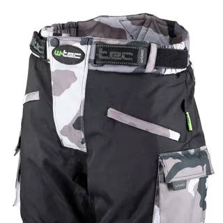 Moto hlače W-TEC Kaamuf - Črna camo