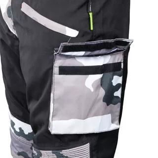 Moto hlače W-TEC Kaamuf - Črna camo