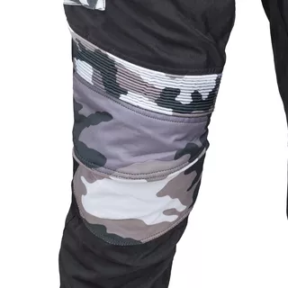 Moto hlače W-TEC Kaamuf - Črna camo