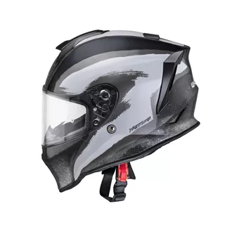 Moto čelada W-TEC Integra Graphic - Black-Green