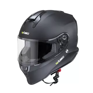Moto čelada W-TEC Integra Solid - Matt Black - Matt Black