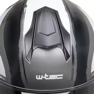 Moto čelada W-TEC Integra Graphic - Black-Green