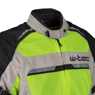 Moška poletna moto jakna W-TEC Saigair - Fluo Rumena-Siva